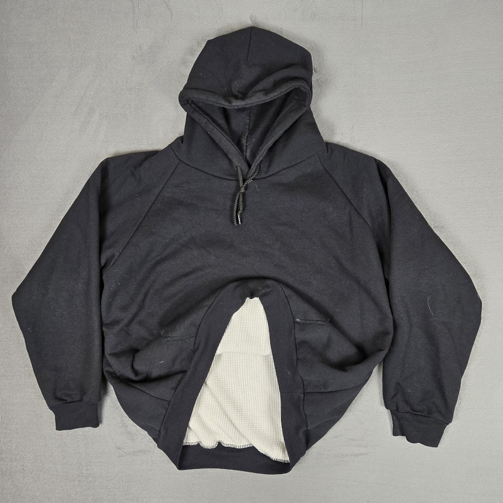 Manresa Bluehorse By Camber Hoodie Mens XL USA Thermal Lined Black Logo USA Made